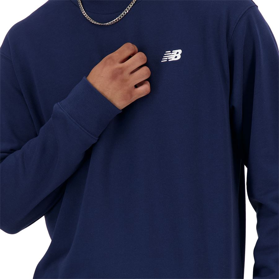 Small Logo sport essentials french terry crew felpa da uomo New Balance | MT41507NNY